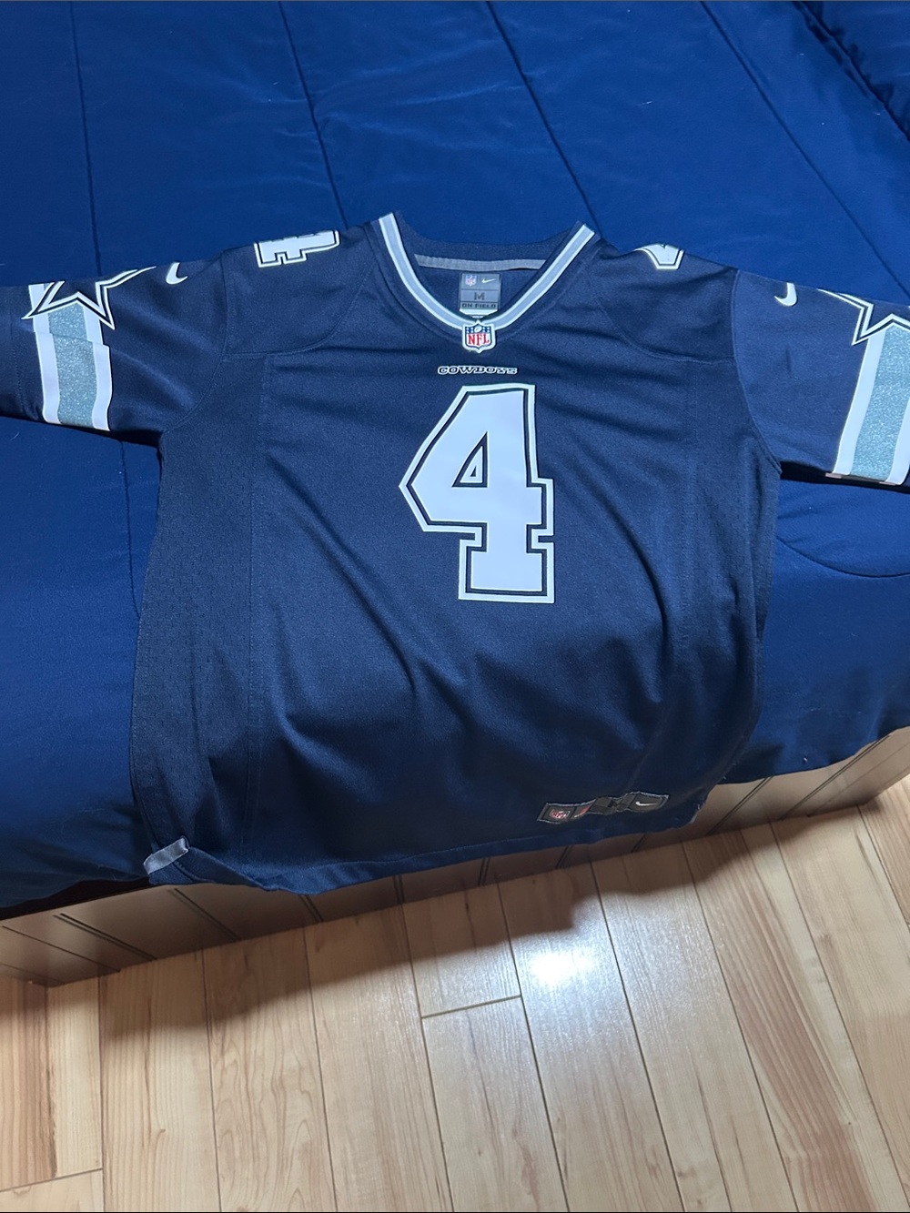 NFL Dallas Cowboys Navy Blue #4 Kids Jersey